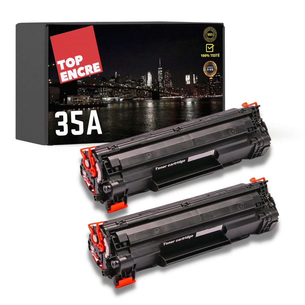 TopPack 2 Toners compatible HP 35A noir