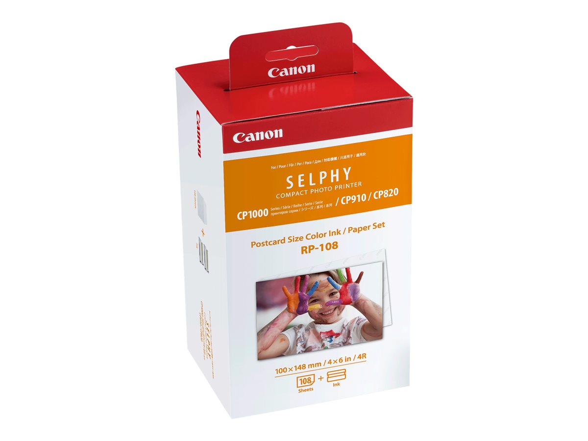 CANON RP-108 - Kit Papier et Encre pour imprimante photo Selphy